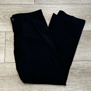 Dunning Pants Men's 36x32 Black Golf Flat Front Chino Performance Golfer Preppy